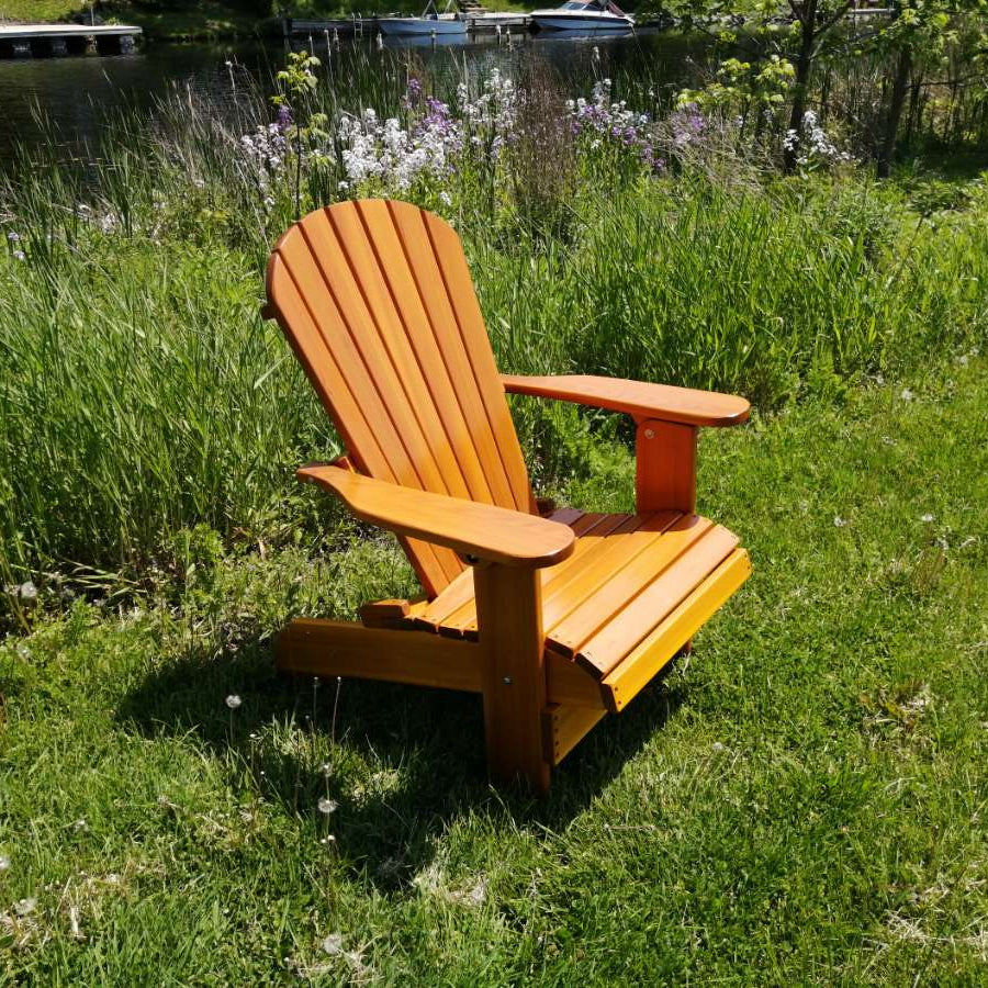 Wooden Royal Upright Adirondack Chair, easiest to get in and out of, partial kit(Large)