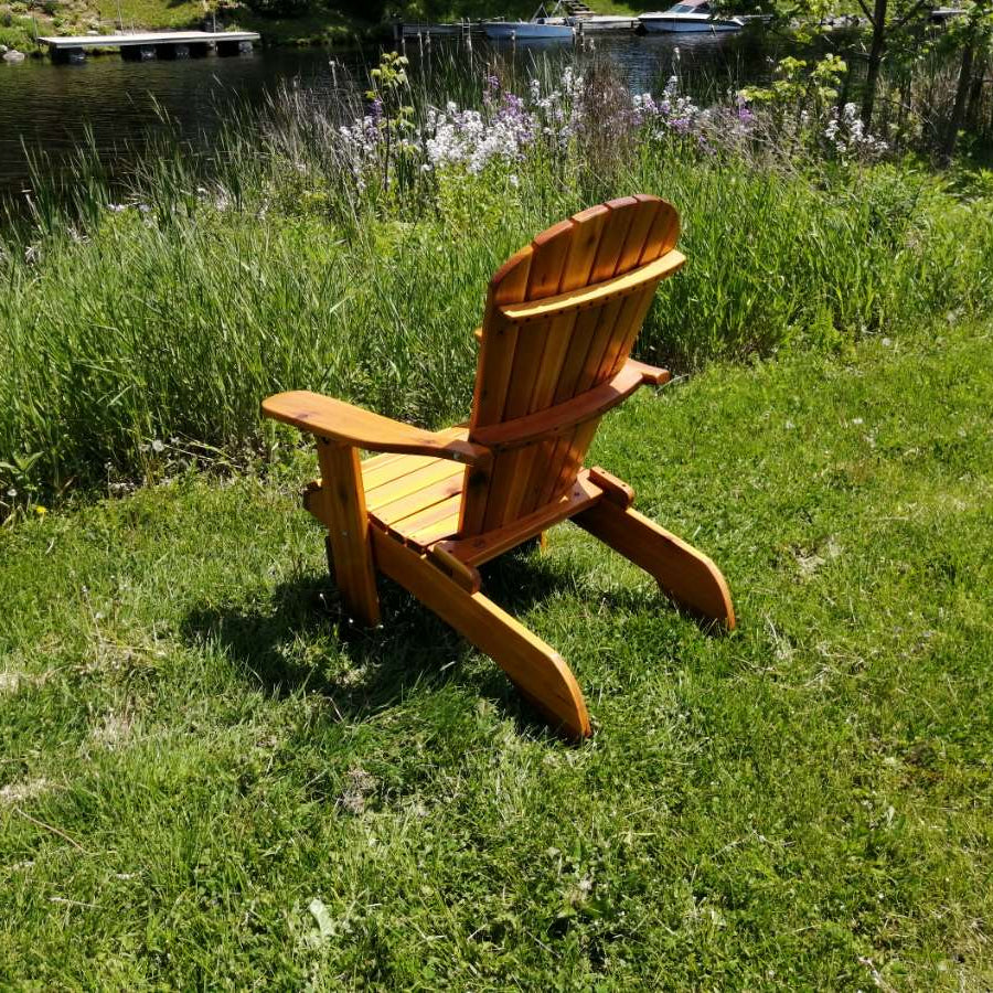 Wooden Royal Upright Adirondack Chair, easiest to get in and out of, partial kit(Large)